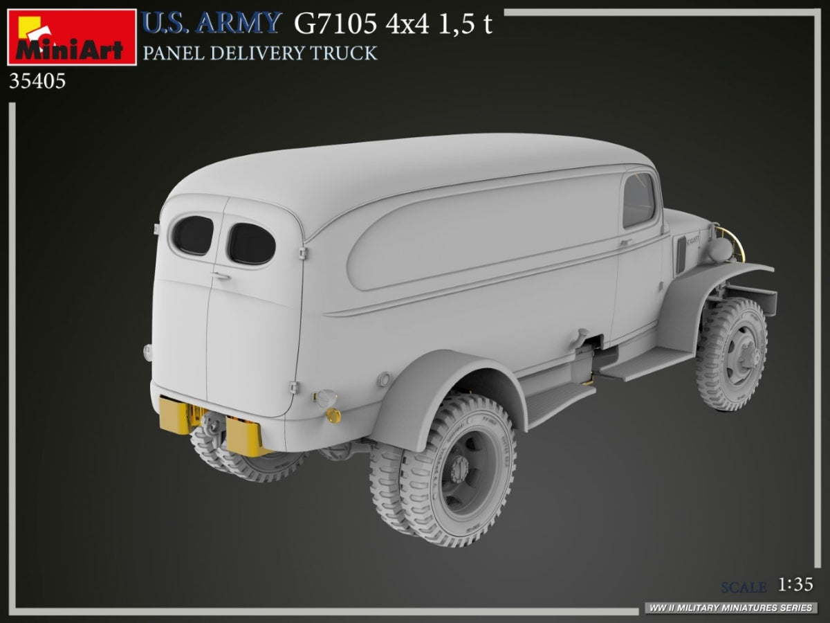 MiniArt 35405 US ARMY G7105 4х4 1.5 t PANEL DELIVERY TRUCK 1/35 – image 22