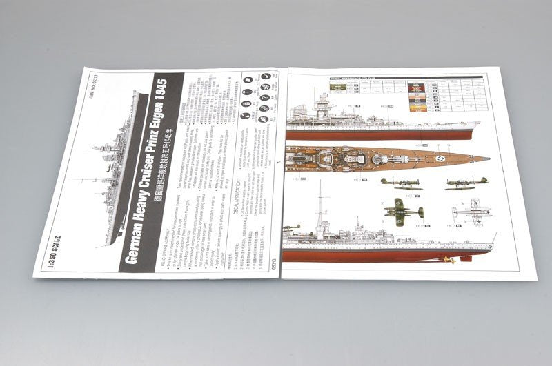 Trumpeter 05313 German Heavy Cruiser Prinz Eugen 1945 1/350 – obrázek 8