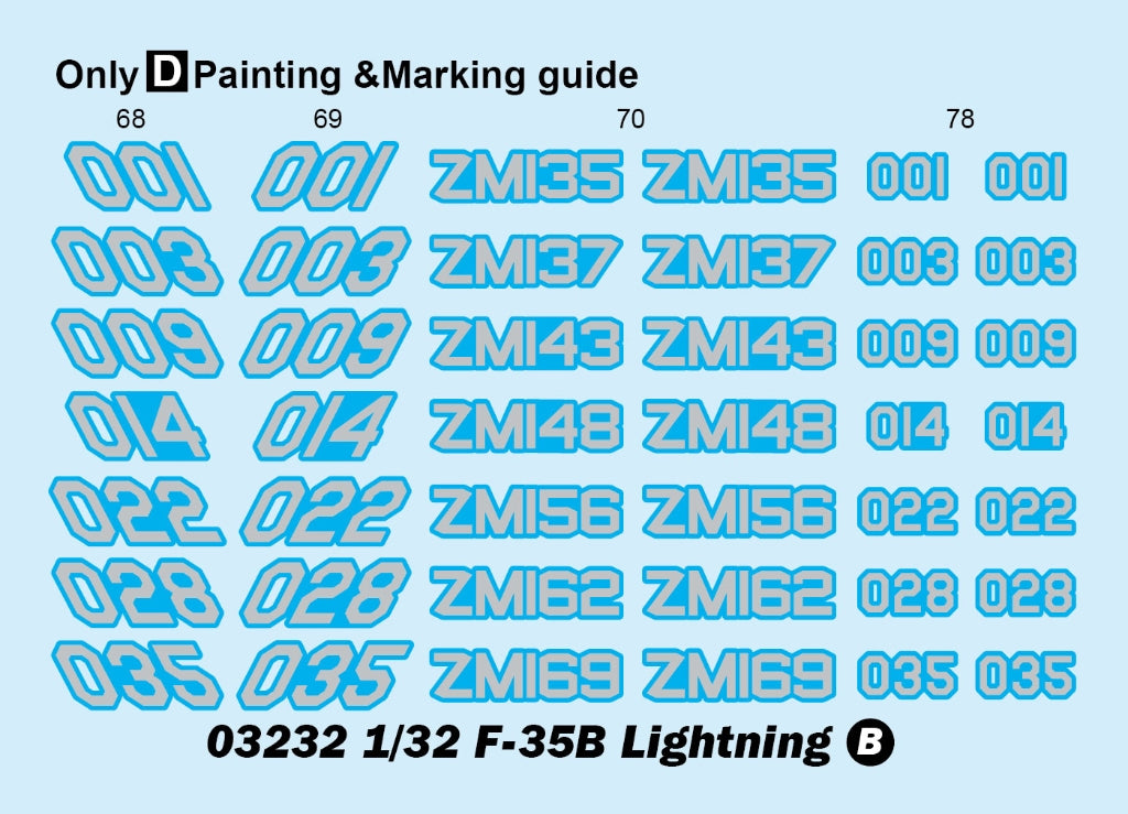 Trumpeter 03232 F-35B Lightning 1/32 – immagine 5