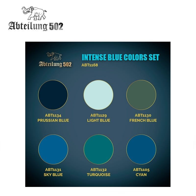 502 Abteilung ABT1168 INTENSE BLUE COLORS SET – image 2