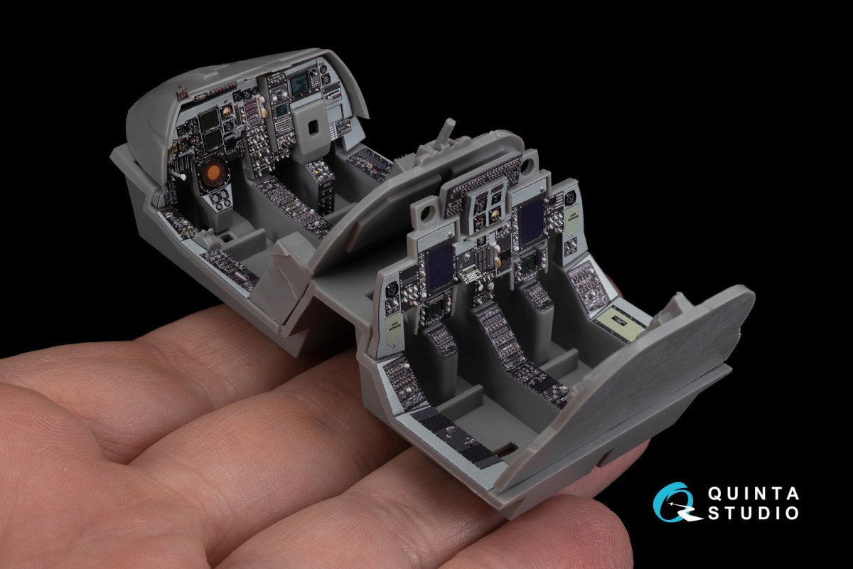 Quinta Studio QD48270 EA-6B Prowler (ICAP II) 3D-Printed &amp;amp; colored Interior on decal paper (Kinetic) 1/48 – image 13