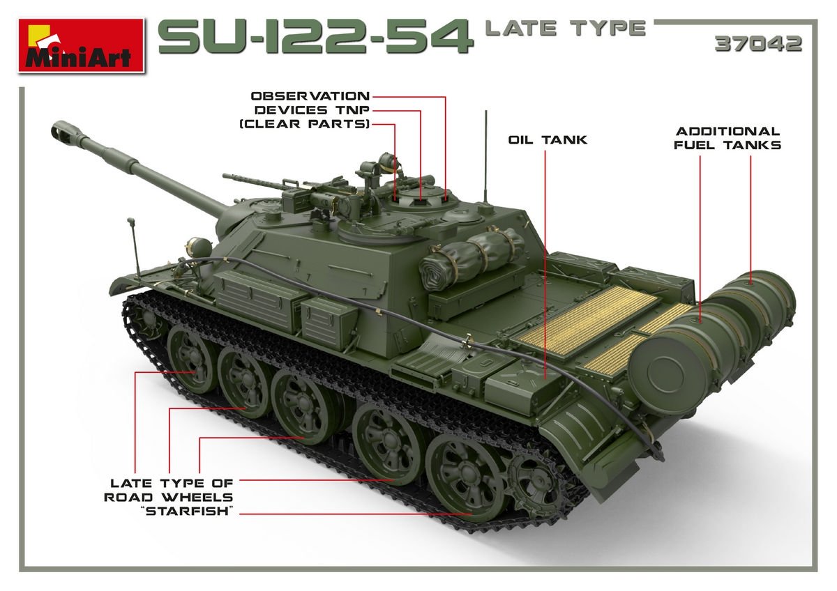 MiniArt 37042 SU-122-54 LATE TYPE 1/35 – image 6
