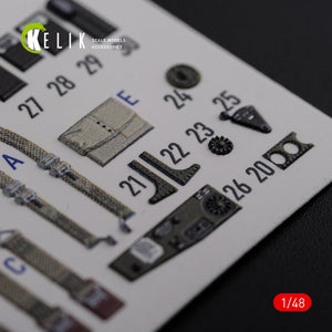 KELIK K48087 TBF-1C interior 3D decals for Academy kit 1/48 – obrázek 4