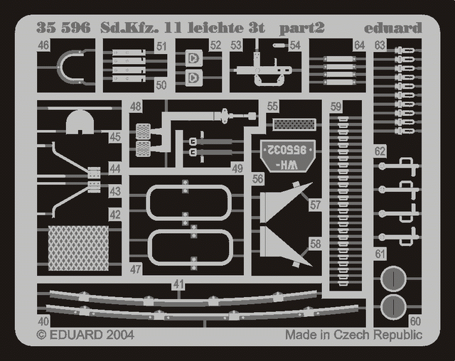 Eduard 35596 Sd. Kfz.11 leichte 3t (AFV CLUB) 1/35 – immagine 2