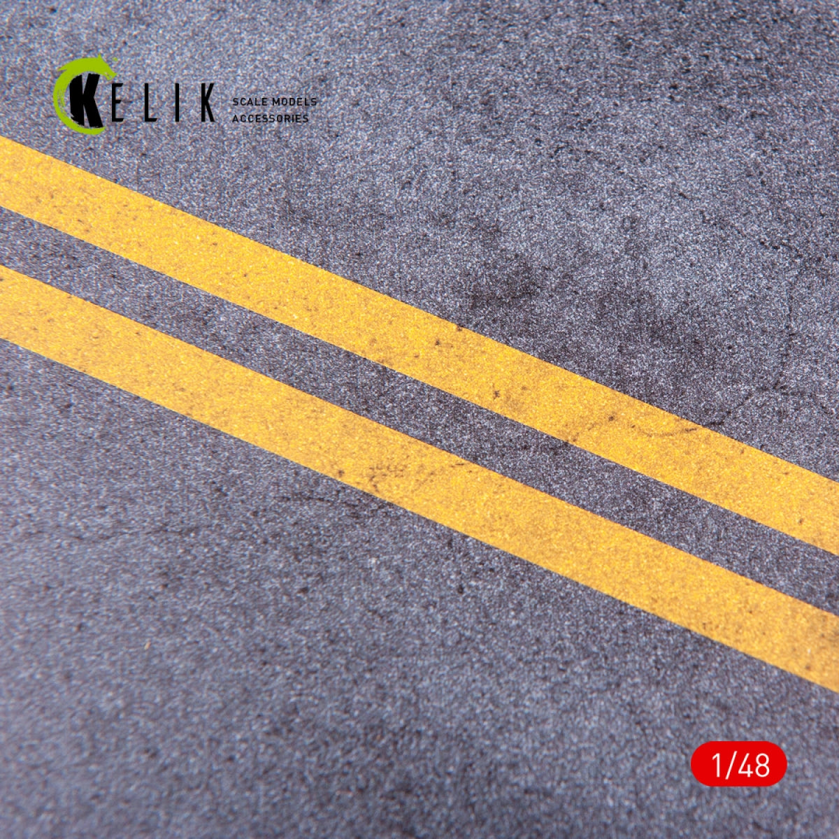 KELIK KS48008 ASPHALT ROAD FOR DRONES OR ANY - ACRYLIC 3 MM (240 X 240 MM) 1/48 – Bild 4