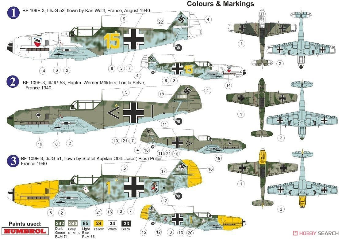 AZ Model AZ7658 Messerschmitt Bf 109 E-3 Battle of Britain 1/72 – obrázek 5