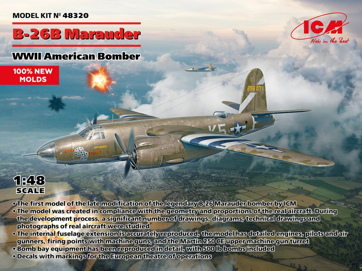ICM 48320 B-26B Marauder WWII American Bomber 1/48 – obrázek 2