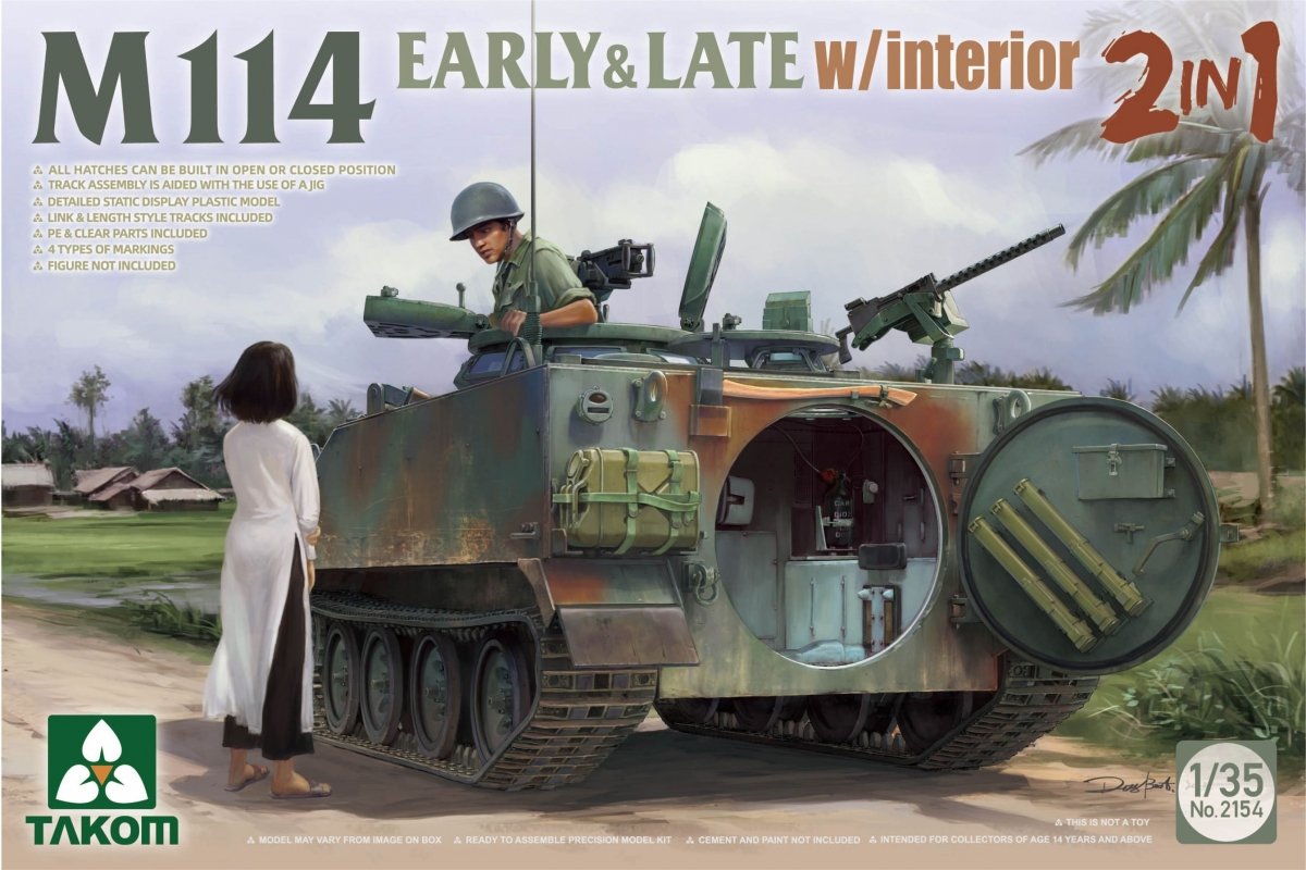 Takom 2154 M114 early &amp;amp; late type w/ interior 1/35