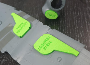 Omask 74812 Tempest Mk.V wheel bay plugs (for Eduard) 1/48 – Bild 2