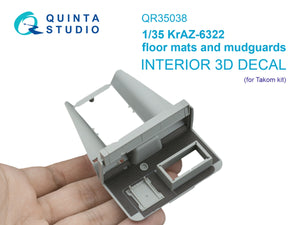 Quinta Studio QR35038 KrAZ-6322 floor mats and mudguards (Takom) 1/35