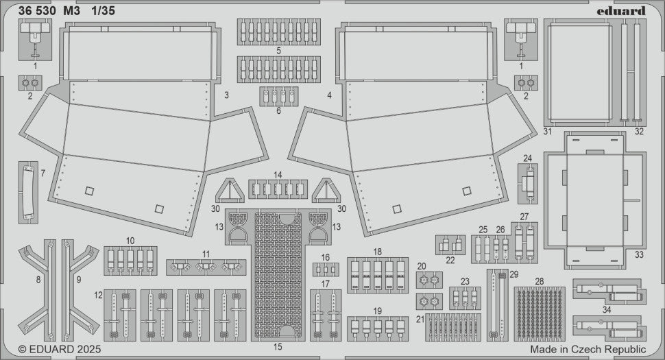 Eduard 36530 M3 detail set I LOVE KIT 1/35