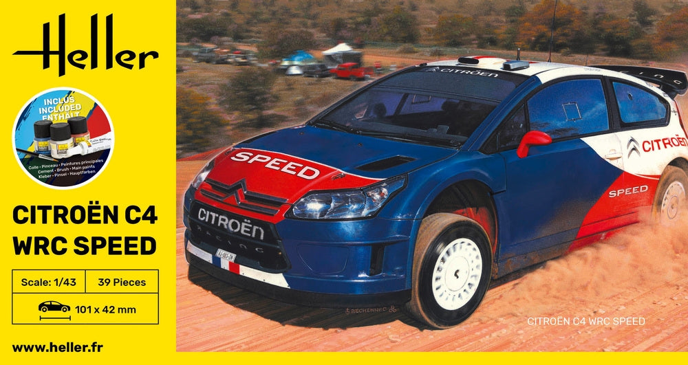 Heller 56117 Citroën C4 WRC Speed ​​- Starter Kit 1/43