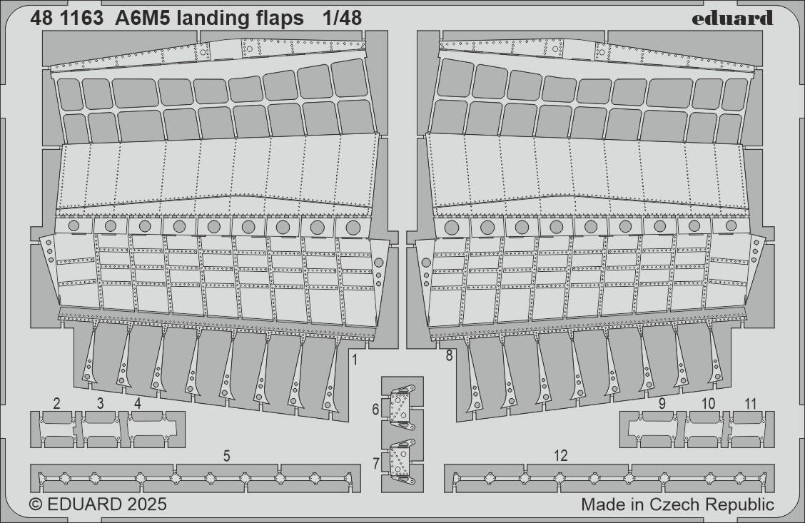 Eduard 481163 A6M5 landing flaps EDUARD 1/48