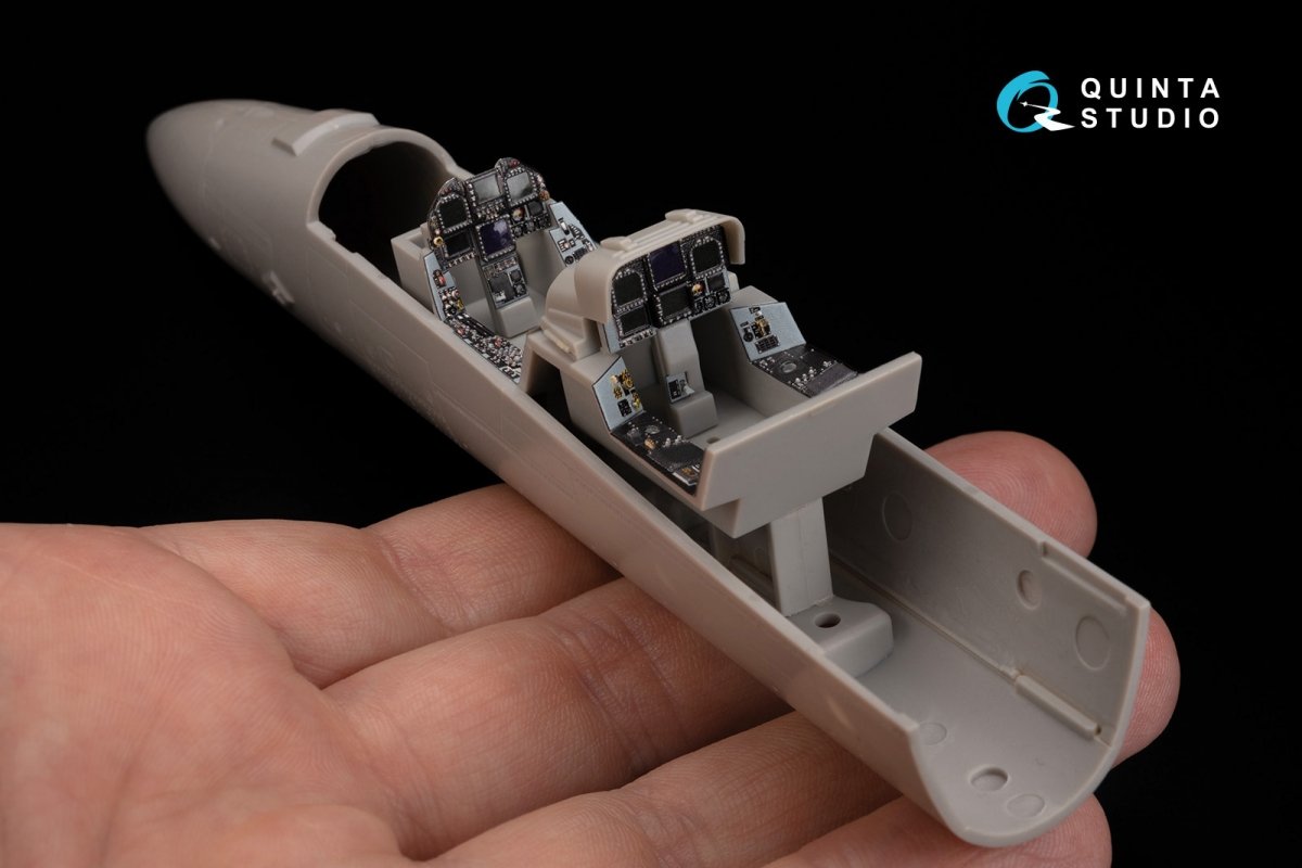 Quinta Studio QD48050 F/A-18F early 3D-Printed &amp;amp; colored Interior on decal paper (Hasegawa) 1/48 – obrázek 7