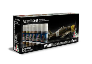Italeri 437AP Regia Aeronautica Aerei Acrylic Set 6x20ml