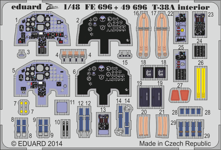 Eduard 49696 T-38A SA TRUMPETER 1/48