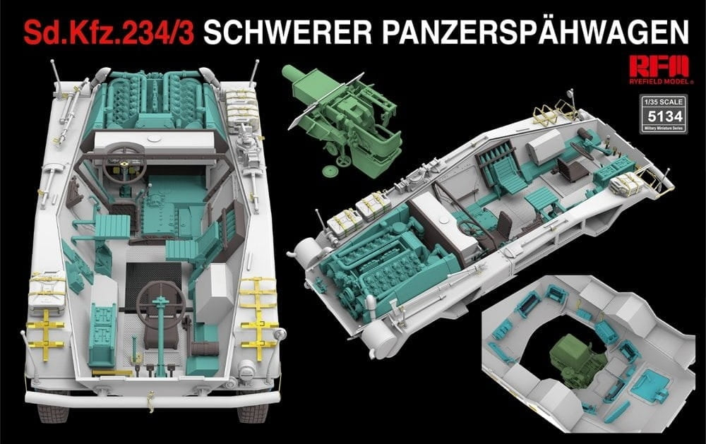 Rye Field Model 5134 Sd.Kfz. 234/3 Schwerer Panzerspahwagen 7.5cm Stummel 1/35 – image 4