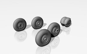 Armory Models AW48026 Mikoyan MiG-31 Foxhound wheels w/ weighted tires 1/48 – image 5
