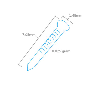 Modelcraft PPU8174-PG Brass Pins For Pin Pusher PPU8174 x 100 – obrázek 2