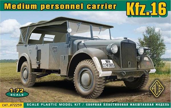 ACE 72259 Medium Personnel Carrier Kfz.16 1/72