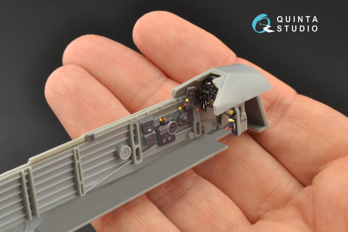 Quinta Studio QD48098 Ju 87B-2/R-2 3D-Printed &amp;amp; colored Interior on decal paper (Hasegawa) 1/48 – immagine 4