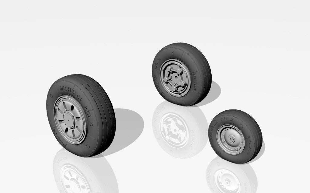 Armory Models AW48314 F-22 Raptor wheels w/ weighted tires 1/48