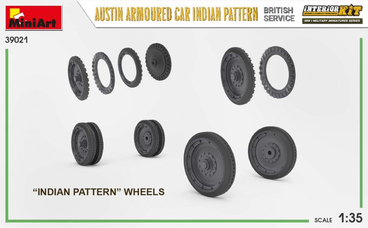 Miniart 39021 AUSTIN ARMORED CAR INDIAN PATTERN. BRITISH SERVICE. INTERIOR KIT 1/35 – obrázek 10