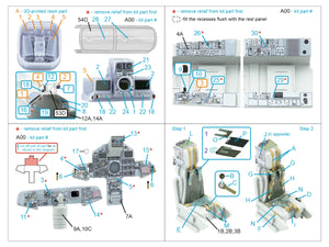 Quinta Studio QD+48520 Tornado Gr.1 3D-Printed &amp;amp; colored Interior on decal paper (Italeri) (with 3D-printed resin parts) 1/48 – image 6