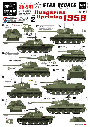 Star Decals 35-941 Hungarian Uprising 1956 2 1/35