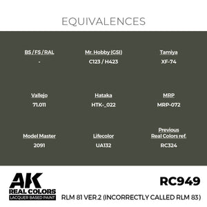 AK Interactive RC949 RLM 81 Ver.2 (incorrectly called RLM 83) 17 ml – obrázek 3