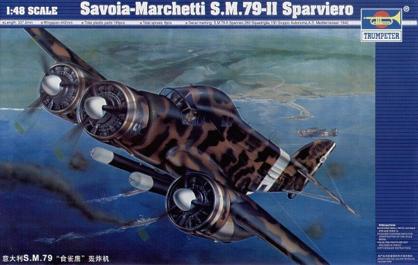 Trumpeter 02817 Savoia-Marchetti SM79-II Sparviero (1/48)