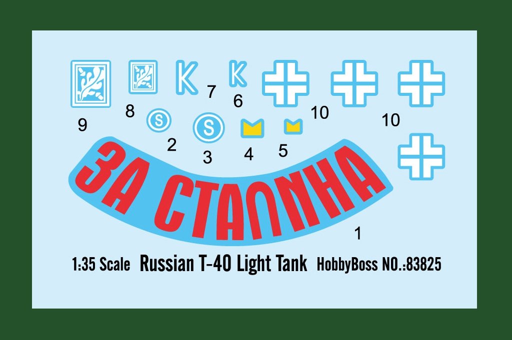 Hobby Boss 83825 Russian T-40 Light Tank 1/35 – obrázek 3