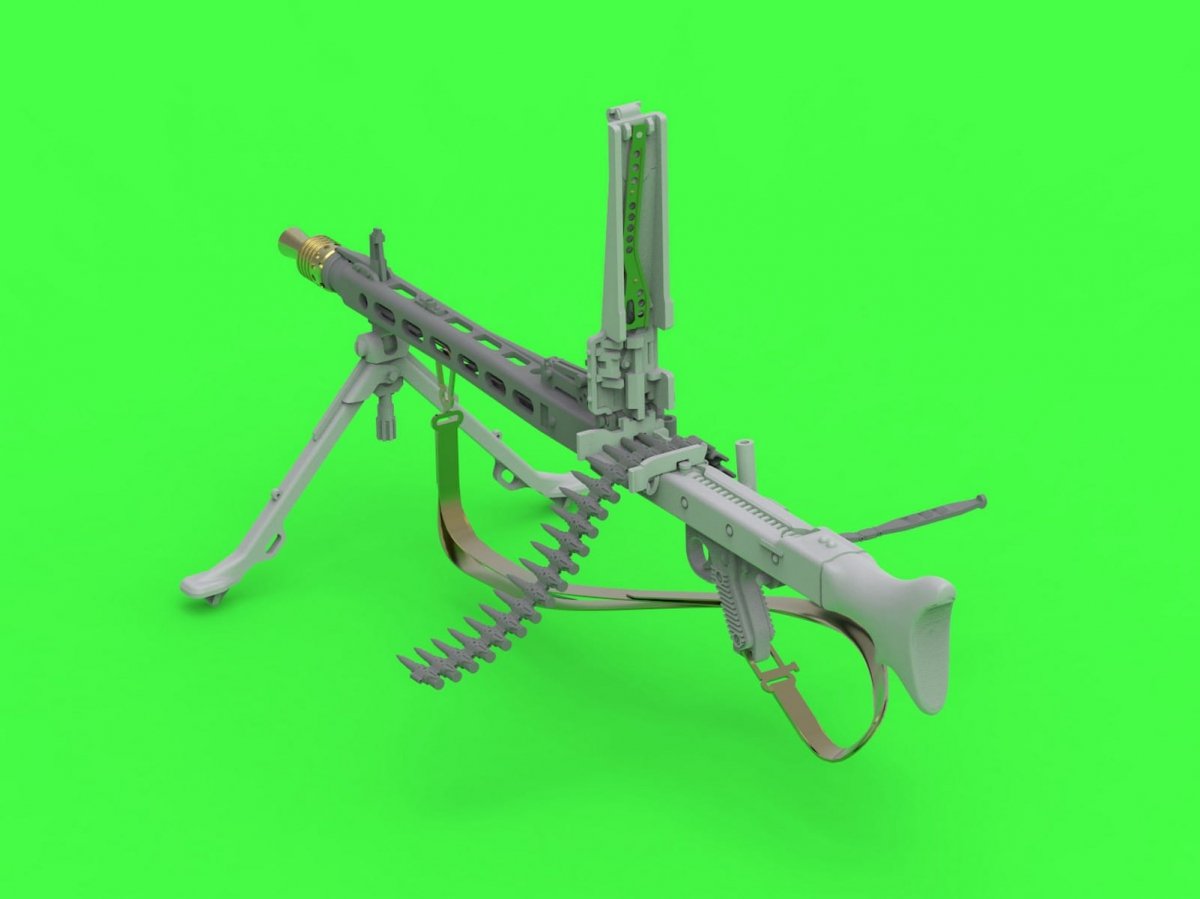 Master GM-35-024 MG-42 - German machine gun (7.92mm) - complete rifle - includes turned, resin, photo-etched parts (1 pc.) 1/35 – image 5