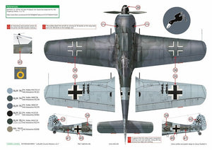 Exito ED72004 DECALS Luftwaffe Ground Attackers vol.1 - Ju 87 D-3, Hs 129, Fw 190F-8 1/72 – immagine 7