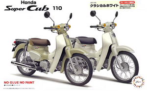 Fujimi 142005 Honda Super Cub110 (Classical White) 1/12