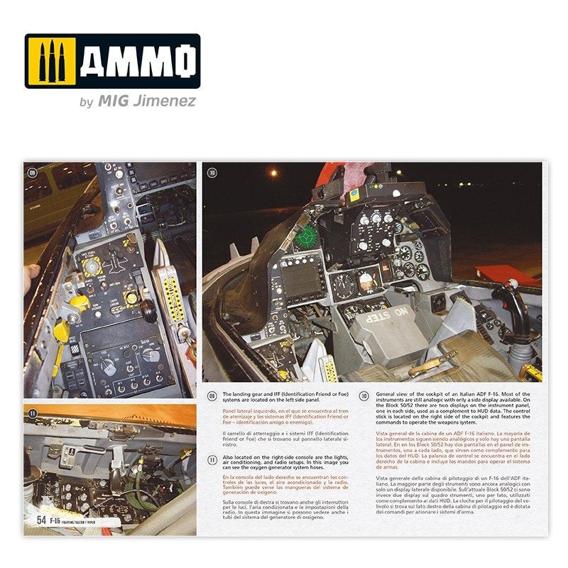 AMMO of Mig Jimenez 6029 F-16 Fighting Falcon / VIPER. Visual Modelers Guide Multilingual (Eng, Spa, Ita) – obrázek 8