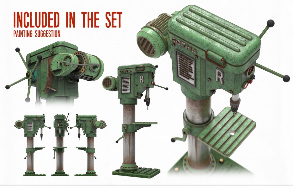 RT-Diorama 35658 Industrial Drill Press 1/35 – image 2