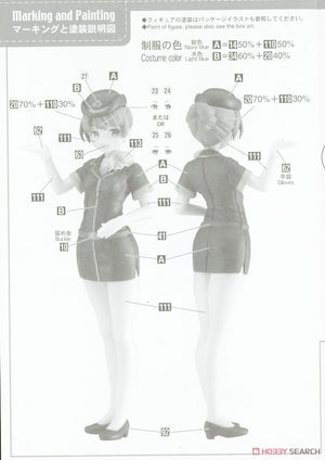 Hasegawa SP465 Egg Girls Collection 12 Sara Mayuki (CA) w/Airliner 1/20 – image 11
