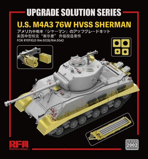 Rye Field Model 2002 Upgrade Solution for US M4A3 76W HVSS Sherman for RM-5028/RM-5042 1/35