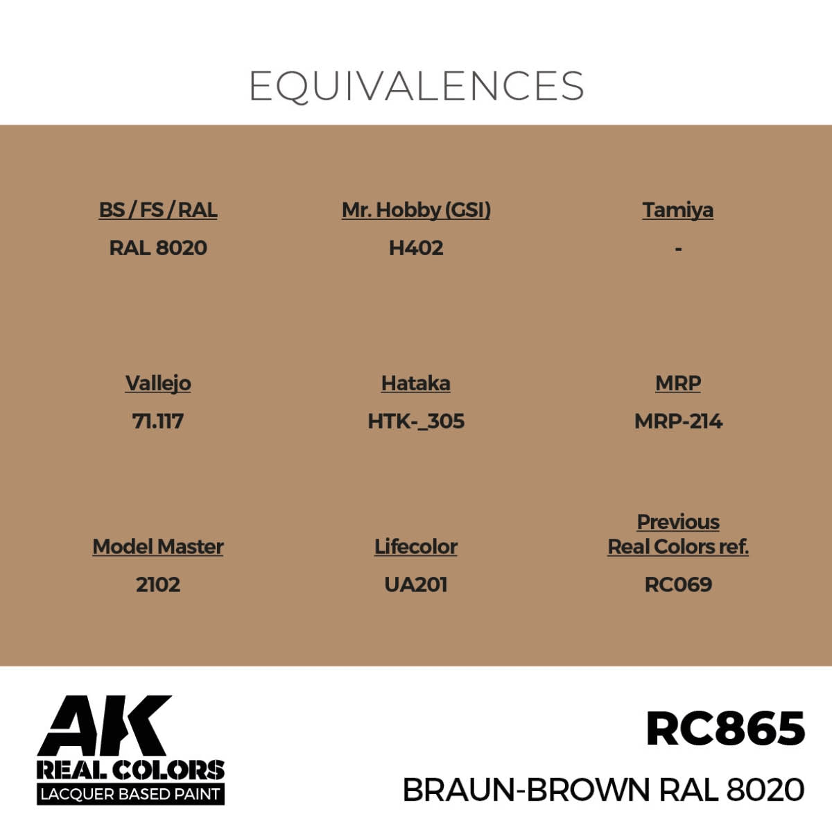 AK Interactive RC865 Braun-Brown RAL 8020 17 ml – image 3
