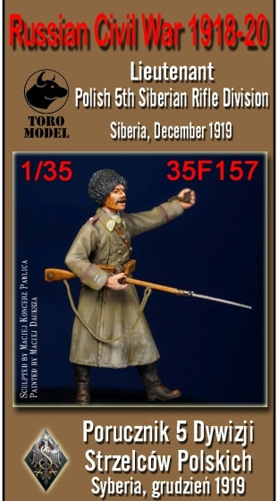 Toro 35F157 Wojna Domowa w Rosji 1918-20 - Porucznik 5 Dywizji Strzelców Polskich (dwie głowy w zestawie) 1/35