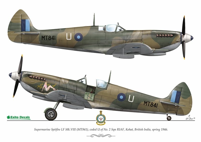 Exito ED72003 DECALS Sexy Spitfires - Supermarine Spitfire LF Mk Vb - VIII - IXe 1/72 – image 4