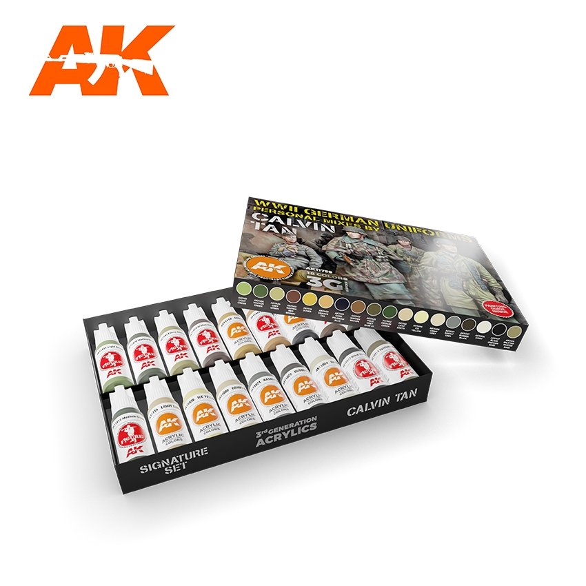 AK Interactive AK11759 SIGNATURE SET – CALVIN TAN 3G COLORS 3GEN SET 18x17 ml – Bild 2