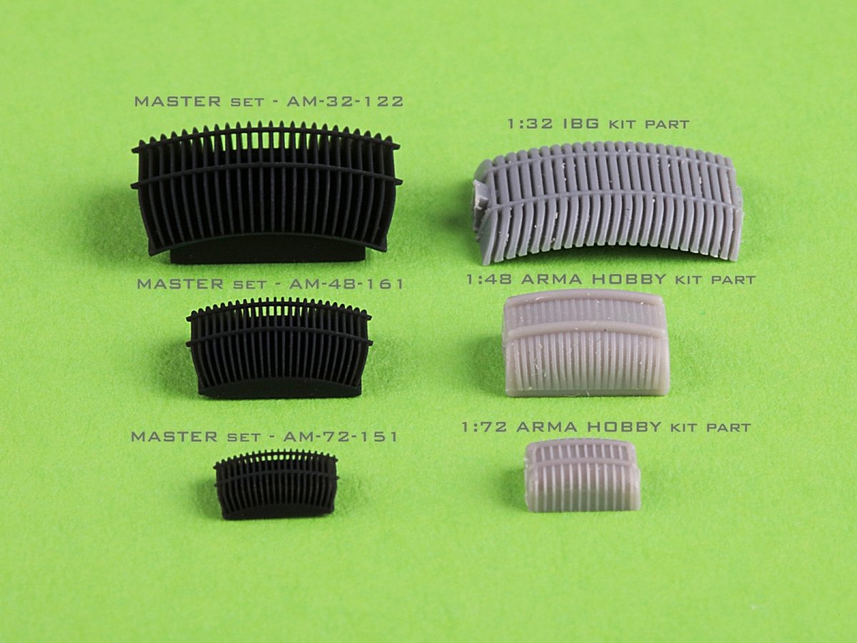 Master AM-72-151 PZL P.11c - oil cooler (Arma Hobby Kit) 1/72 – image 9