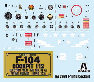 Italeri 2991 F-104G Cockpit 1/12 – obrázek 2