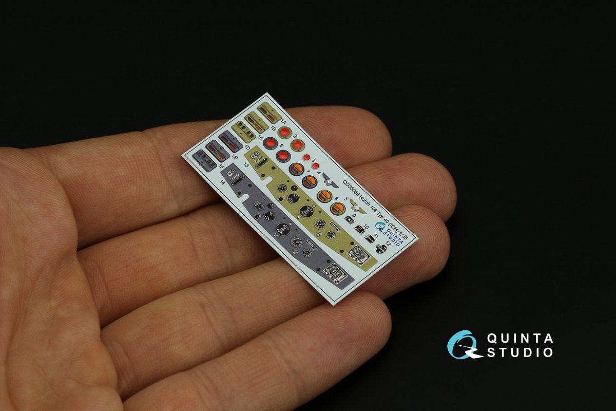 Quinta Studio QD35056 Horch 108 type 40 3D-Printed &amp;amp; colored Interior on decal paper ( ICM ) 1/35 – Bild 9