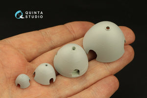 Quinta Studio QRV-041 Radial riveting rows (rivet size 0.2 mm, gap 0.8 mm, suits 1/35-32), White color 1/32 - 1/35 – image 6