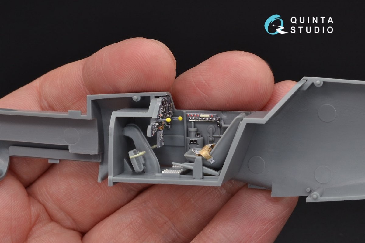 Quinta Studio QD48097 Bf 109E 3D-Printed &amp;amp; colored Interior on decal paper (for Tamiya kit) 1/48 – image 4