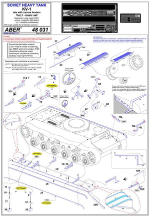 Aber 48031 KW 1 Late Tank with Narrow Fenders Tamiya 1/48 – Bild 3