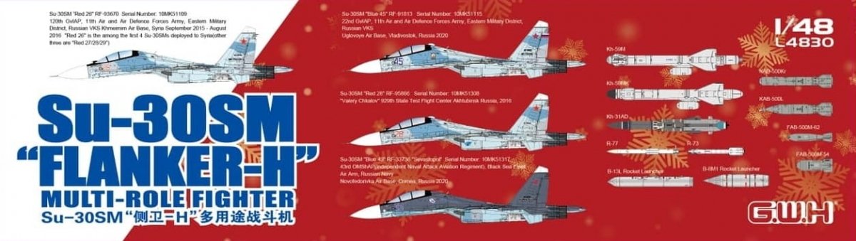 Great Wall Hobby L4830 Su-30SM Flanker-H Multirole Fighter 1/48 – image 3